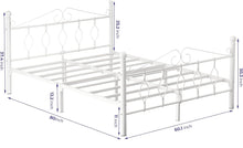 Load image into Gallery viewer, GreenForest Queen 12” White Platform Bed Frame with Headboard and Footboard
