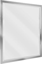 Load image into Gallery viewer, Head West Brushed Chrome Mirror with Beveled Edge 24 x 30”
