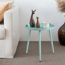 Load image into Gallery viewer, AOJEZOR 3-Legged Robin’s Egg Blue End Table

