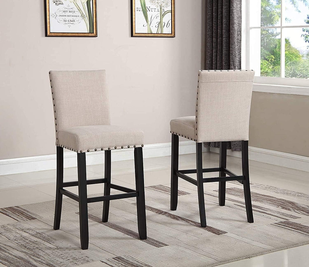 Pair of New Classic Furniture Crispin Cushioned Counter Chairs