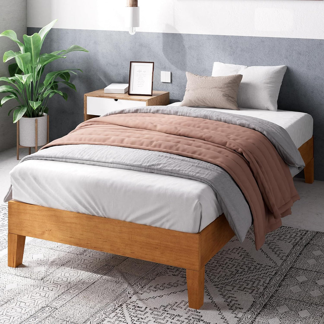 Zinus Twin 12” Alexis Deluxe Solid Wood Platform Bed Frame