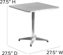 Load image into Gallery viewer, Flash Furniture Mellie Square Aluminum Indoor/Outdoor Table
