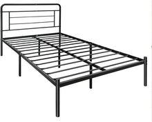 Load image into Gallery viewer, Amazon Basics Full 14” Modern Studio Platform Bed Frame with Headboard
