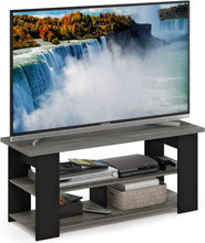 Load image into Gallery viewer, Scratch &amp; Dent | Furinno Jaya French Oak Grey/Black TV Stand
