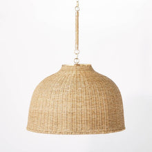 Load image into Gallery viewer, Threshold Large Wicker Pendent Hanging Light Fixture
