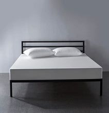 Load image into Gallery viewer, Amazon Basics Full 14” Industrial Metal Bed Frame with Headboard
